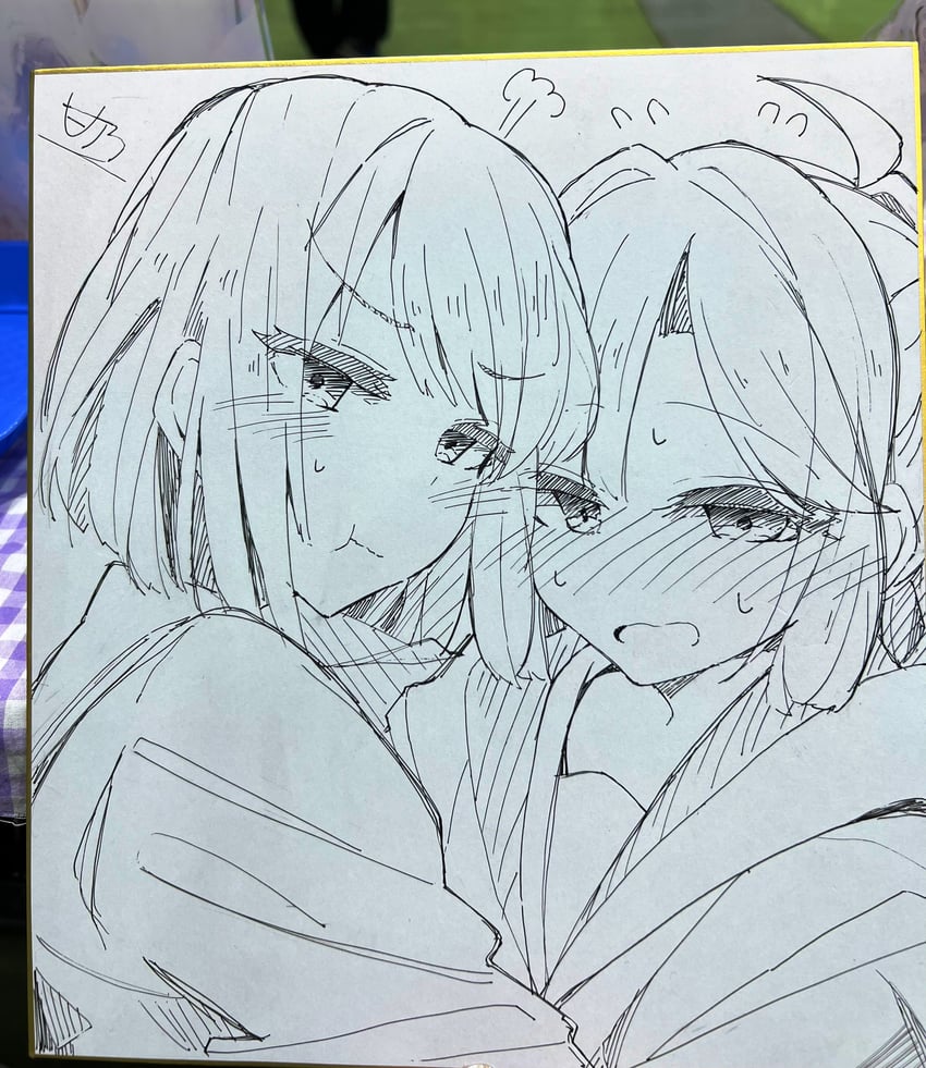 momose ginko and anyoji hime (love live! and 1 more) drawn by amano_mitara