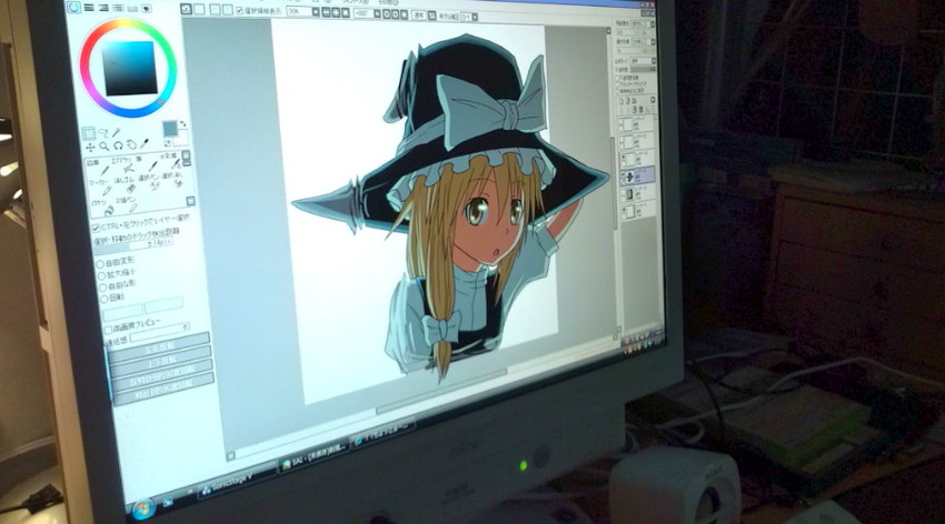 kirisame marisa (touhou and 2 more) drawn by flask_(pandora)