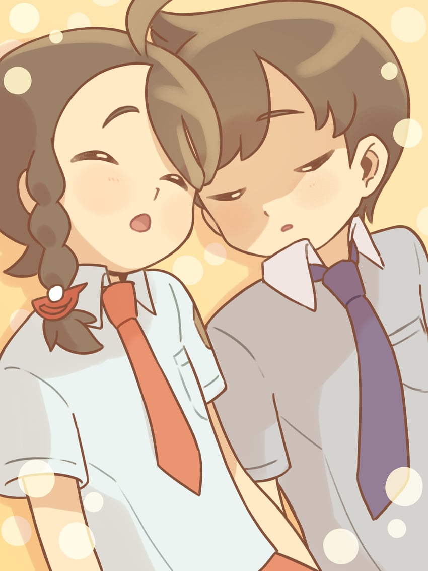 juliana and florian (pokemon and 1 more) drawn by suzuran_moi