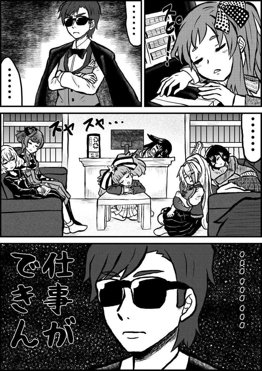 konno junko, minamoto sakura, mizuno ai, nikaidou saki, hoshikawa lily, and 3 more (zombie land saga) drawn by enokuma_uuta