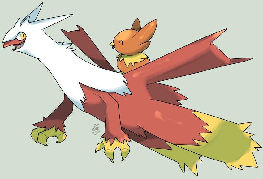 torchic and elhawk (pokemon and 1 more) drawn by th07