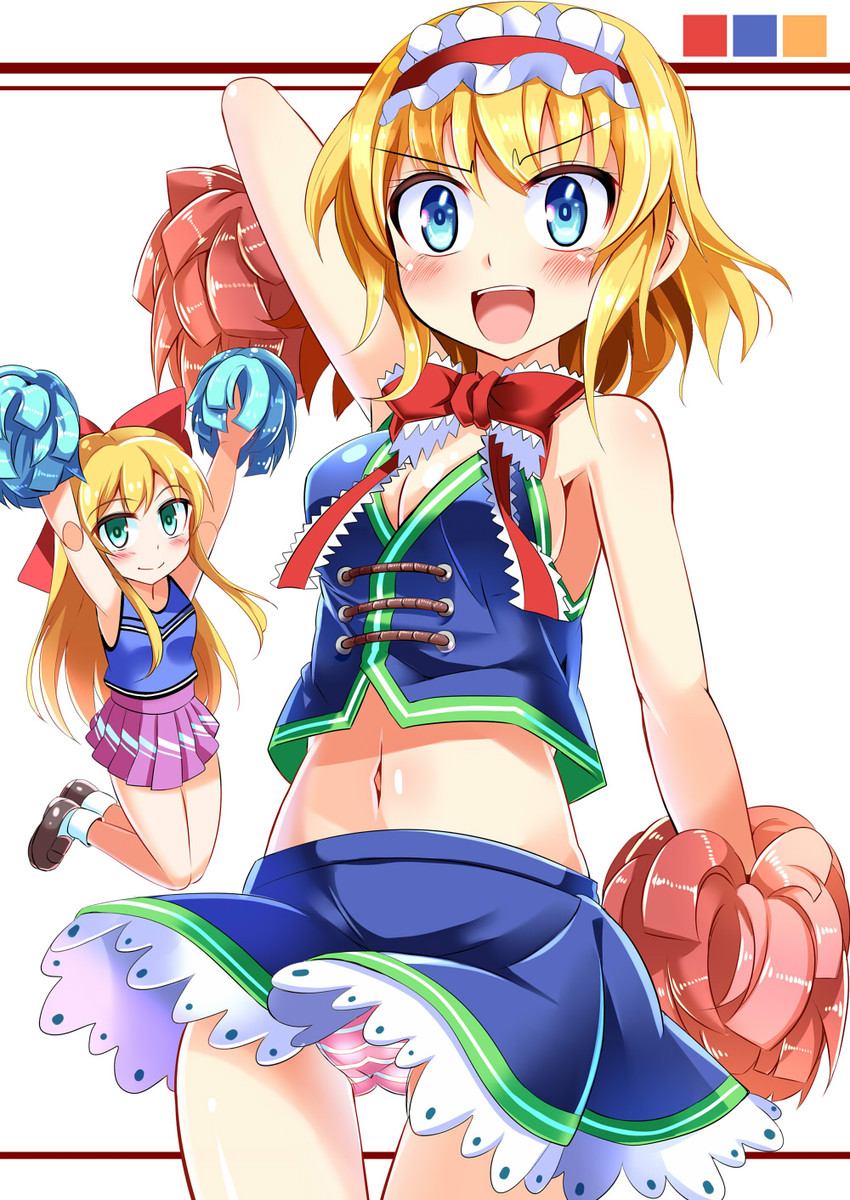 alice margatroid and shanghai doll (touhou) drawn by e.o.