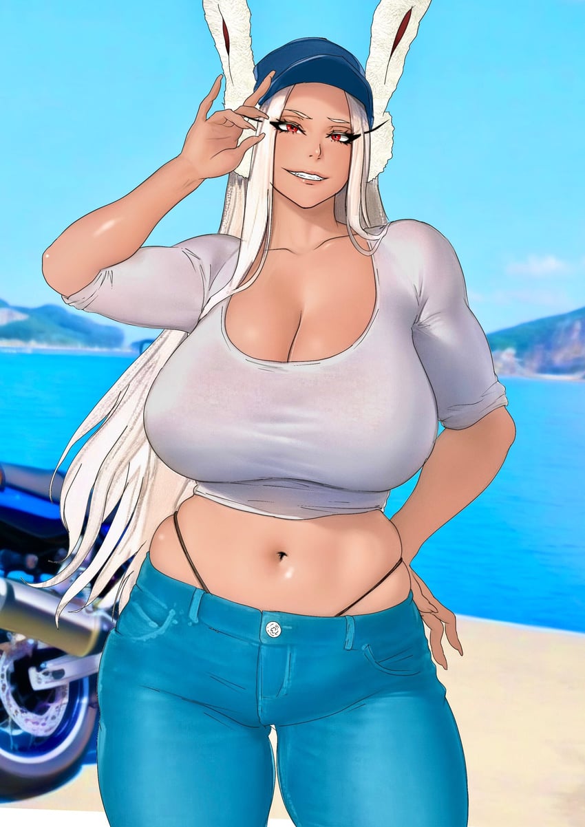 mirko (boku no hero academia) drawn by b_0_rukia