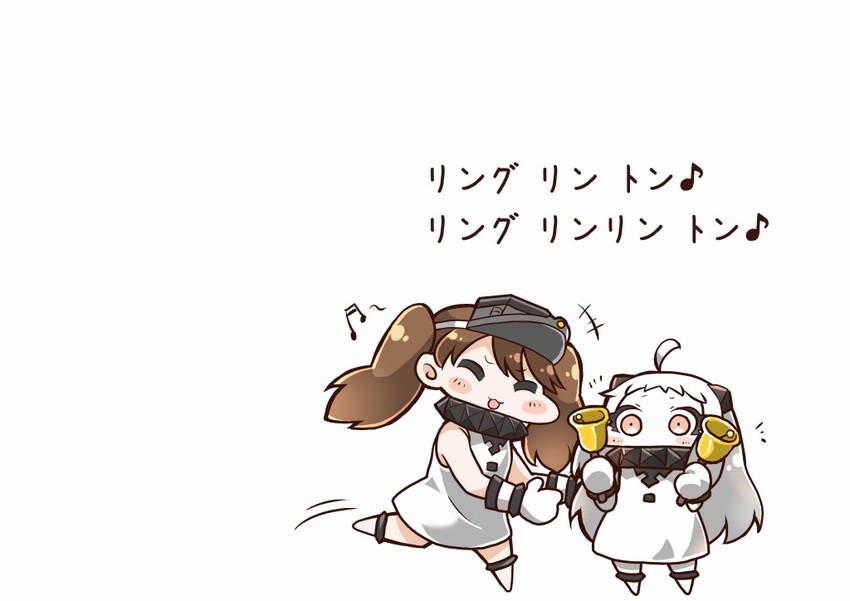 ryuujou and northern ocean princess (kantai collection) drawn by tanaka_kusao