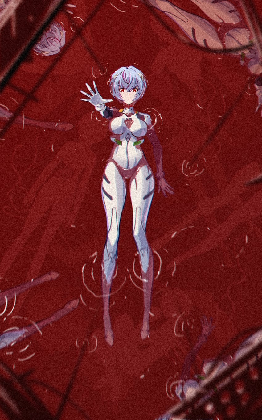 ayanami rei (neon genesis evangelion and 1 more) drawn by bz_rantong