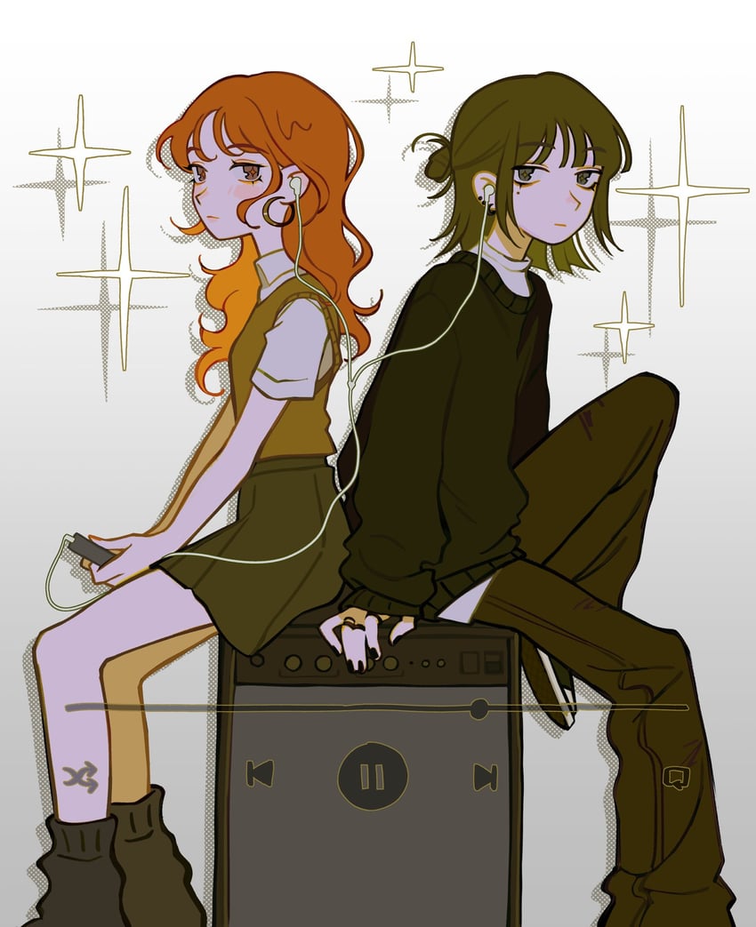 koga mitsuki and oosawa aya (kininatteru hito ga otoko ja nakatta) drawn by kiwibnui