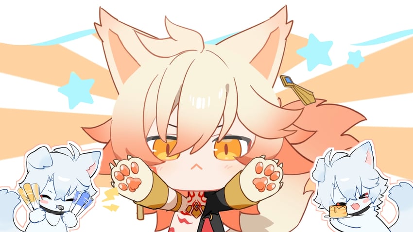 phainon and mydei (honkai and 1 more) drawn by suirandanshihao