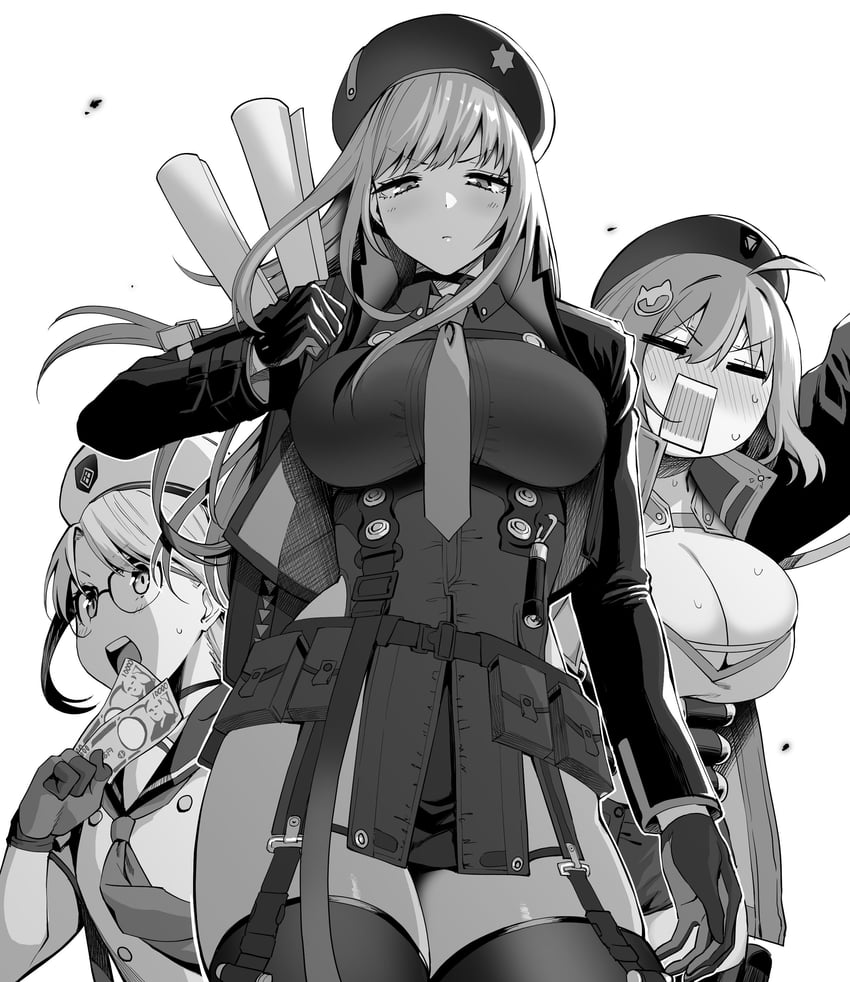 anis, rapi, and neon (goddess of victory: nikke) drawn by amano_don