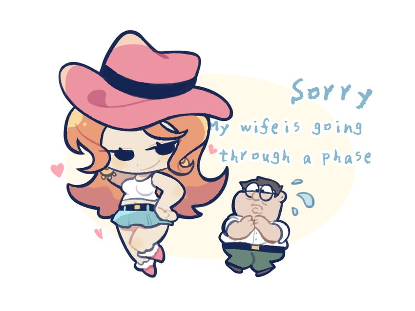 peter griffin and lois griffin (family guy) drawn by tian_niunai_hezi