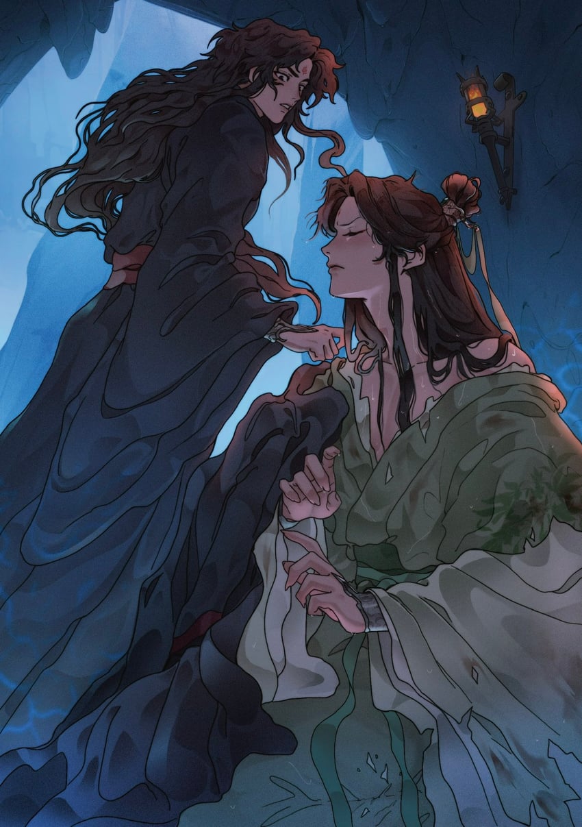 luo binghe and shen qingqiu (renzha fanpai zijiu xitong) drawn by djuney9