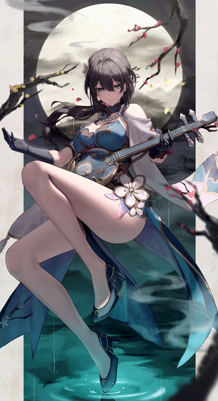 ruan mei (honkai and 1 more) drawn by sasa_(sasa_ekakiman)