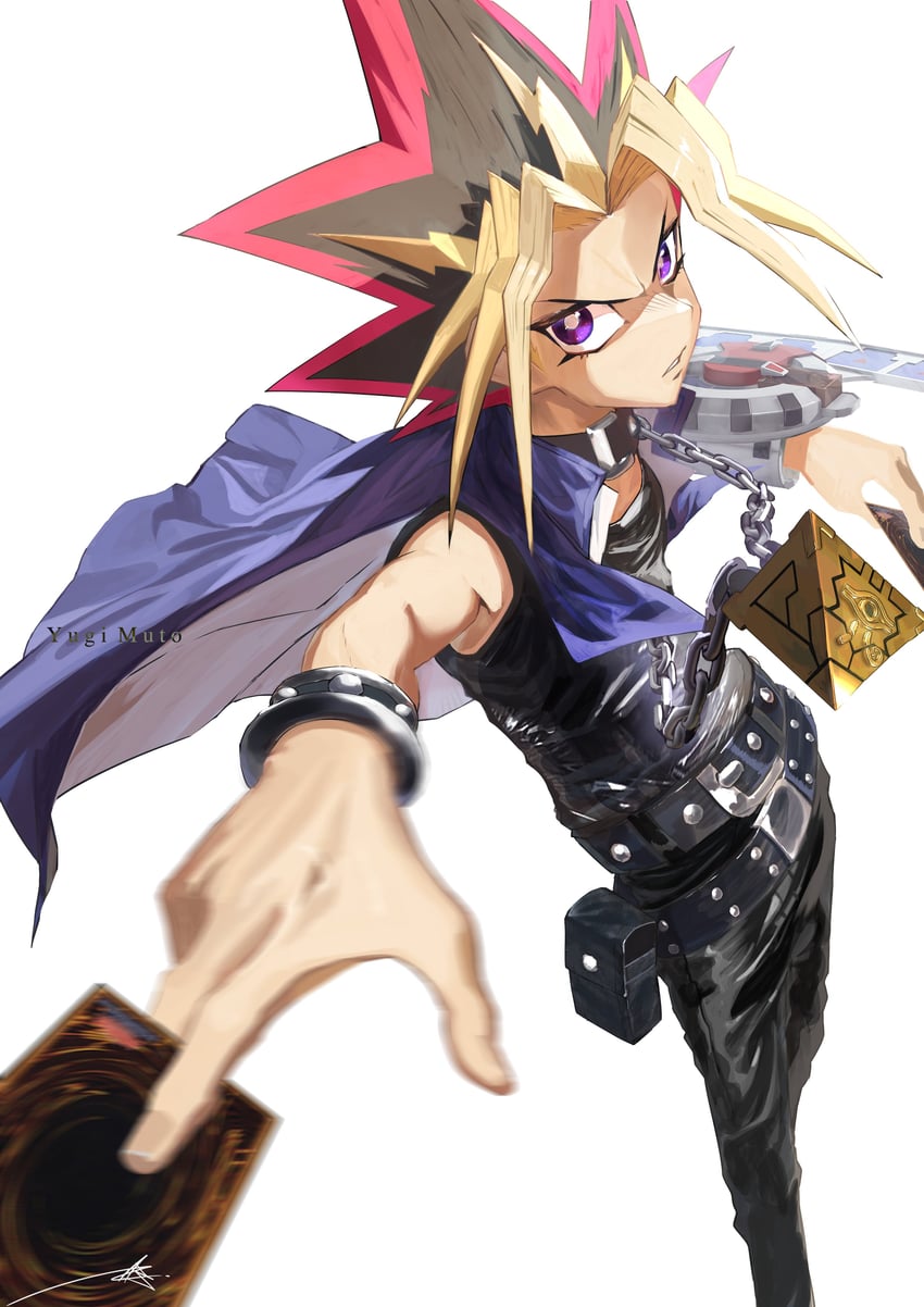 yami yugi (yu-gi-oh! and 1 more) drawn by ossan_zabi_190