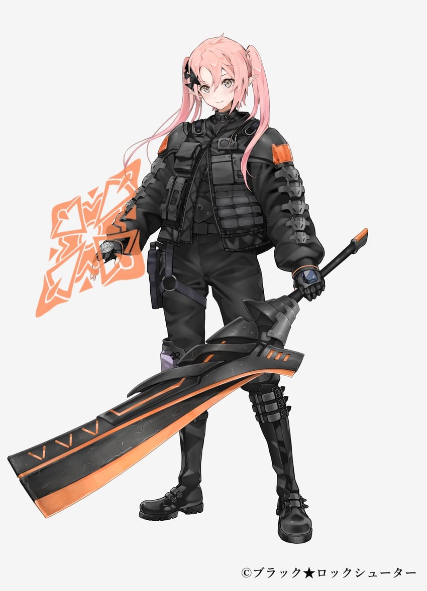 yuzuki (black rock shooter and 1 more) drawn by hoshizaki_reita