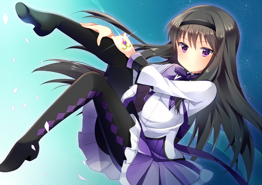 akemi homura (mahou shoujo madoka magica) drawn by nekosugi_(hoshi)