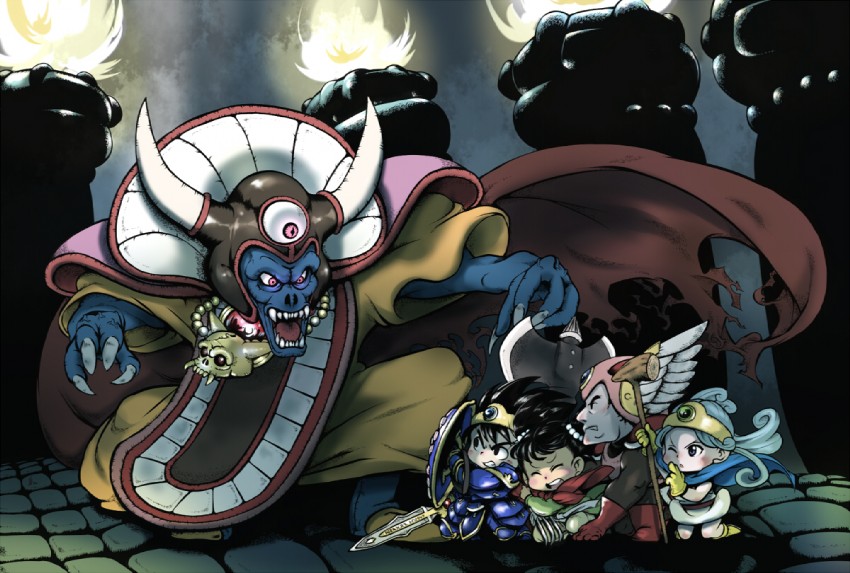 warrior, sage, roto, hero, martial artist, and 1 more (dragon quest and 1 more) drawn by azito7