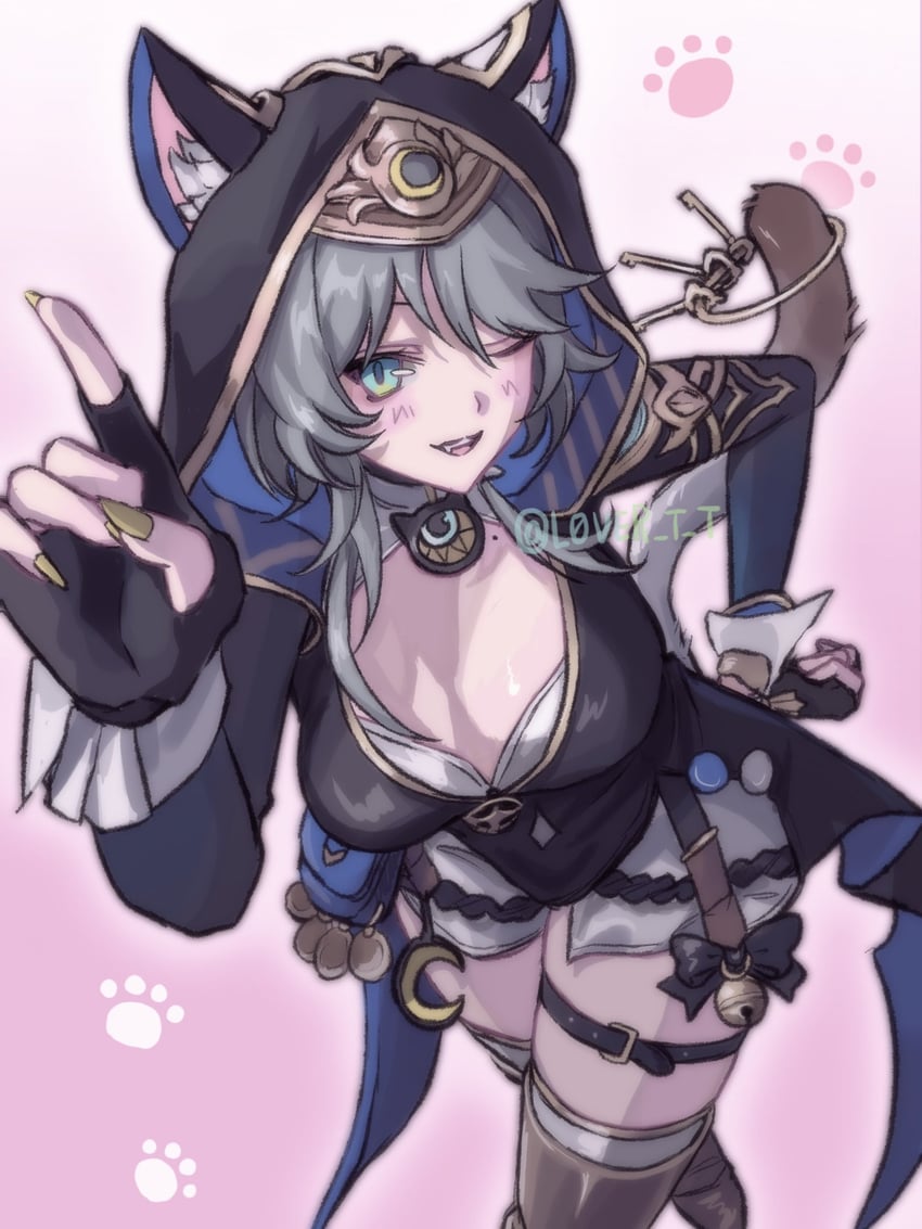 cipher (honkai and 1 more) drawn by l0ver_t_t