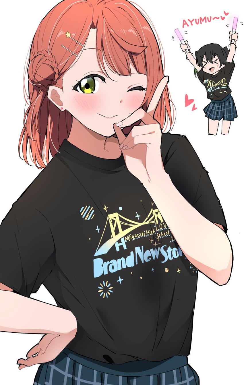 uehara ayumu and takasaki yu (love live! and 1 more) drawn by liz_(piyoko_piyop)