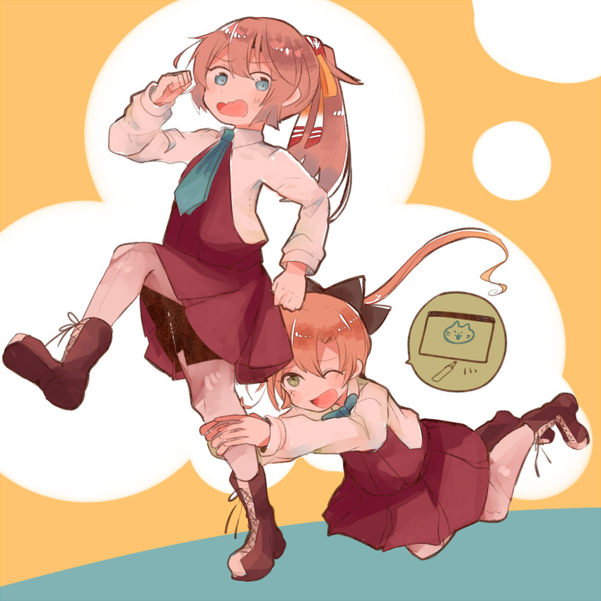 akigumo and kazagumo (kantai collection) drawn by itomugi-kun