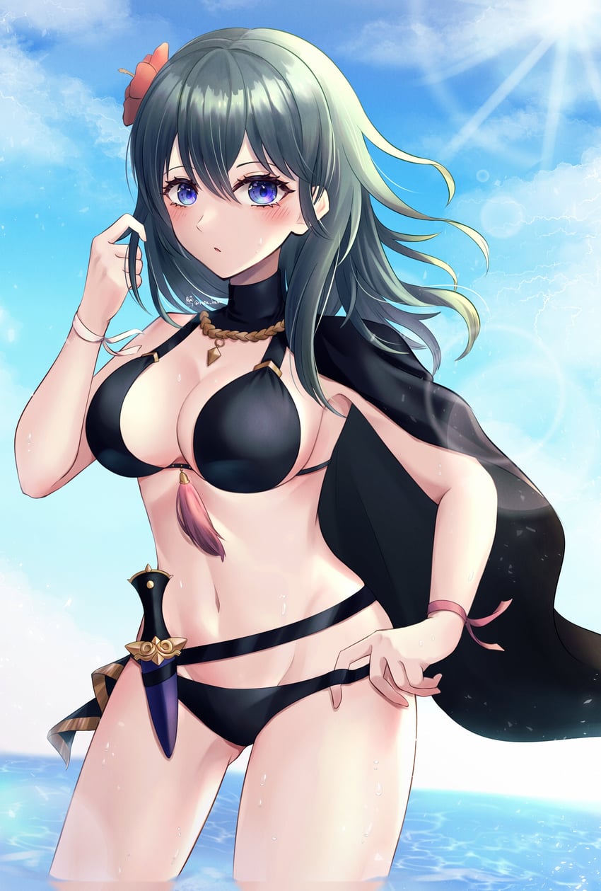 female byleth (fire emblem and 2 more) drawn by reia_hana