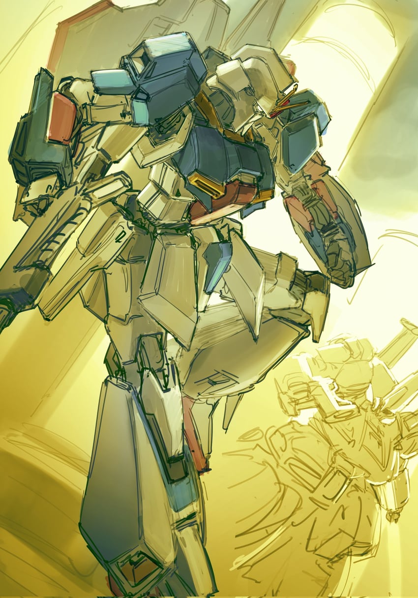 zeta gundam and the o (gundam and 2 more) drawn by dangodes