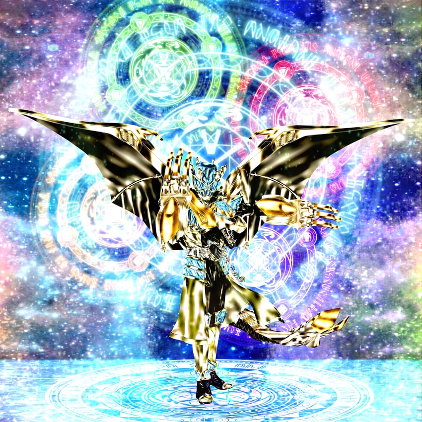 kamen rider wizard (kamen rider and 2 more) drawn by kuzurx