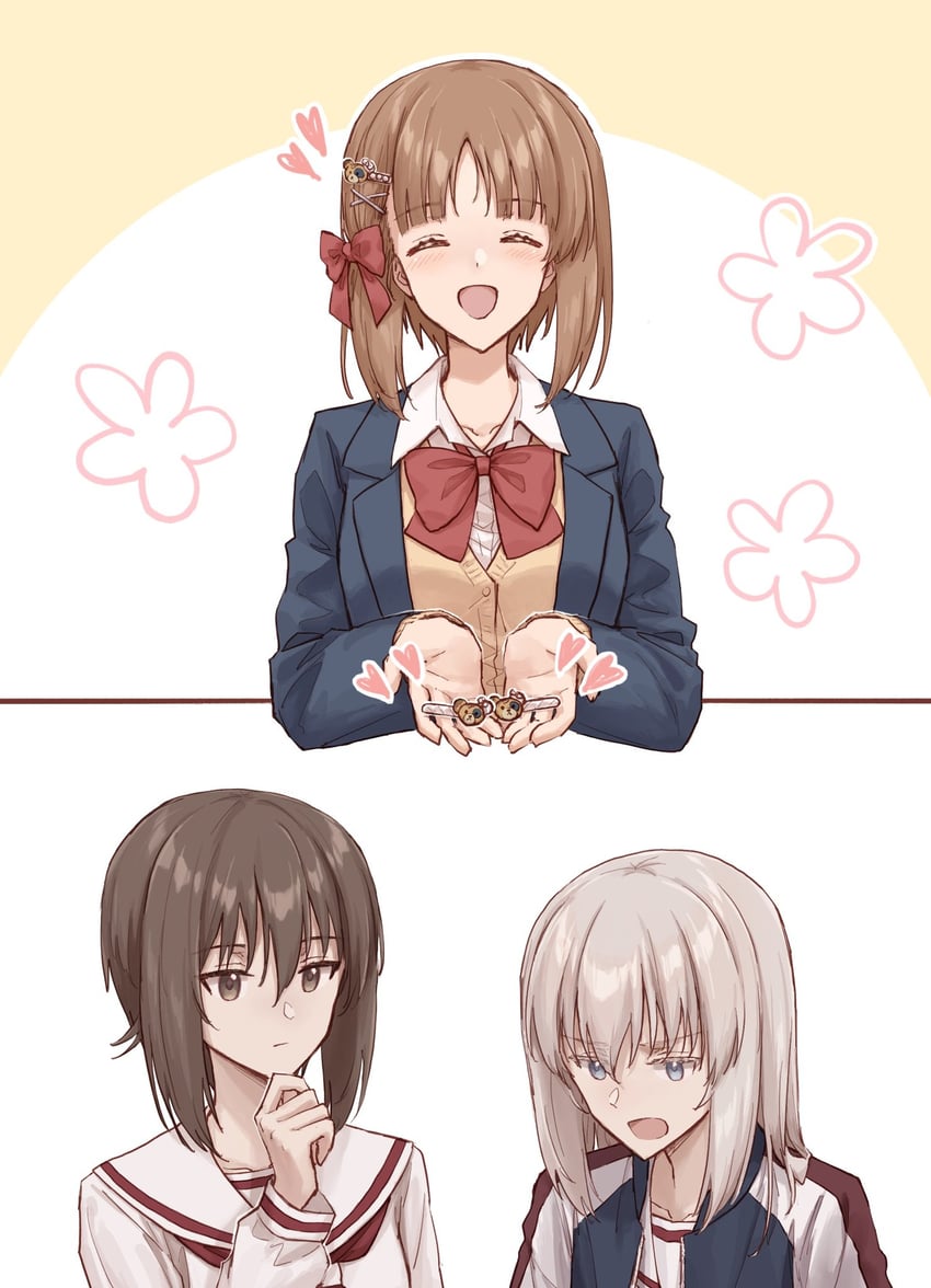 nishizumi miho, nishizumi maho, and itsumi erika (girls und panzer) drawn by itsuki_(tanakaitsukiiii)