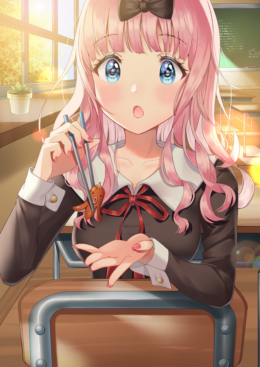 fujiwara chika (kaguya-sama wa kokurasetai ~tensai-tachi no renai zunousen~) drawn by arin_(wda4167)