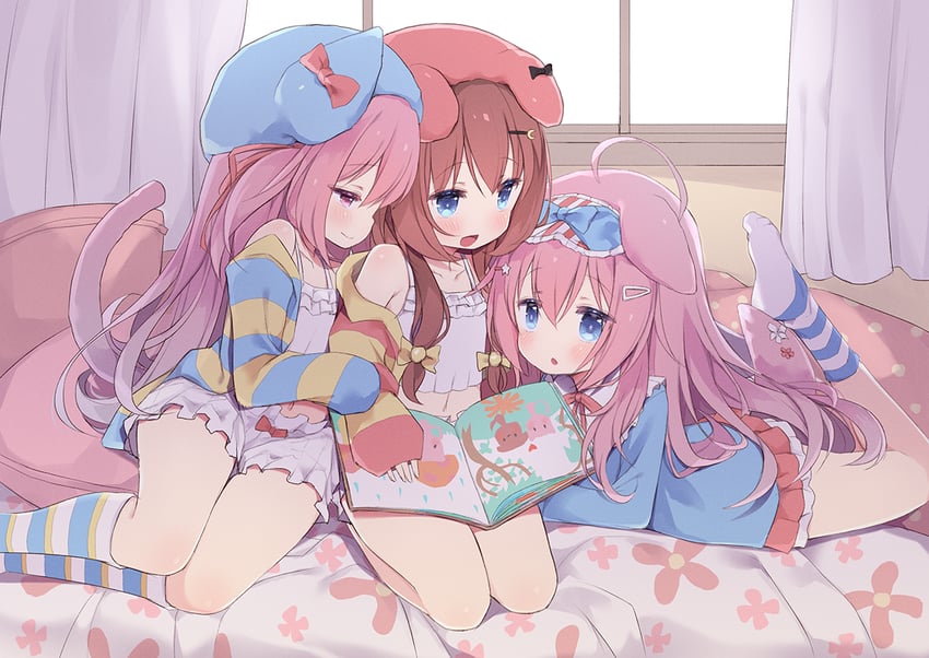 kisaragi, fumizuki, and usaki nono (azur lane and 1 more) drawn by arashiya