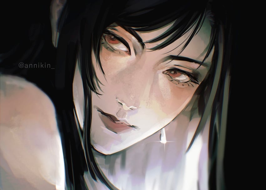 tifa lockhart (final fantasy and 1 more) drawn by annikin