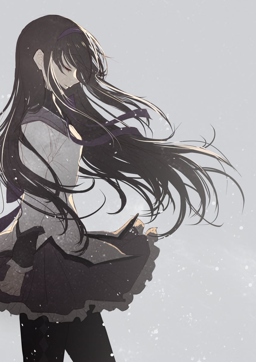akemi homura (mahou shoujo madoka magica) drawn by misteor