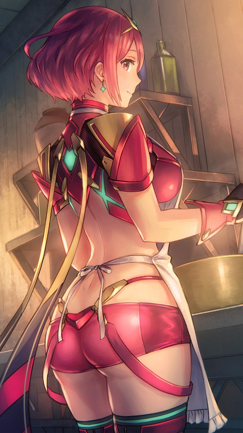 pyra (xenoblade chronicles and 1 more) drawn by anbe_yoshirou