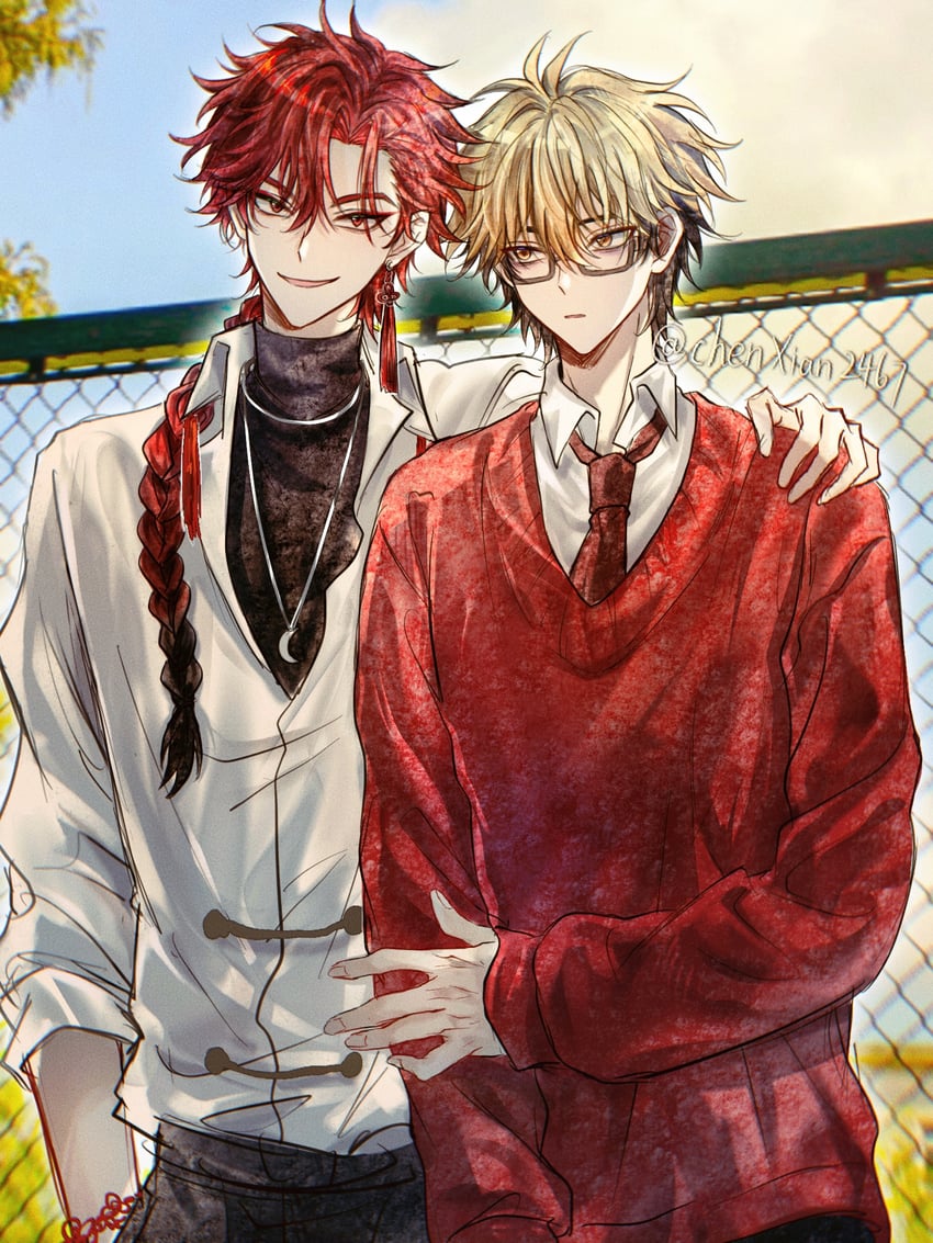 xia fei and xiao weiying (shiguang dailiren) drawn by yuxianchen