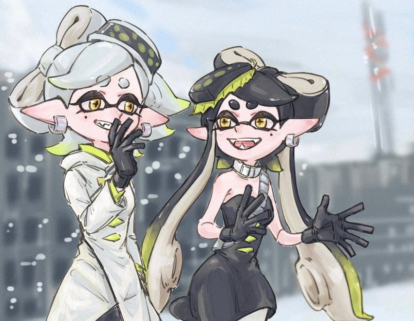 callie and marie (splatoon and 1 more) drawn by ichi27ichi