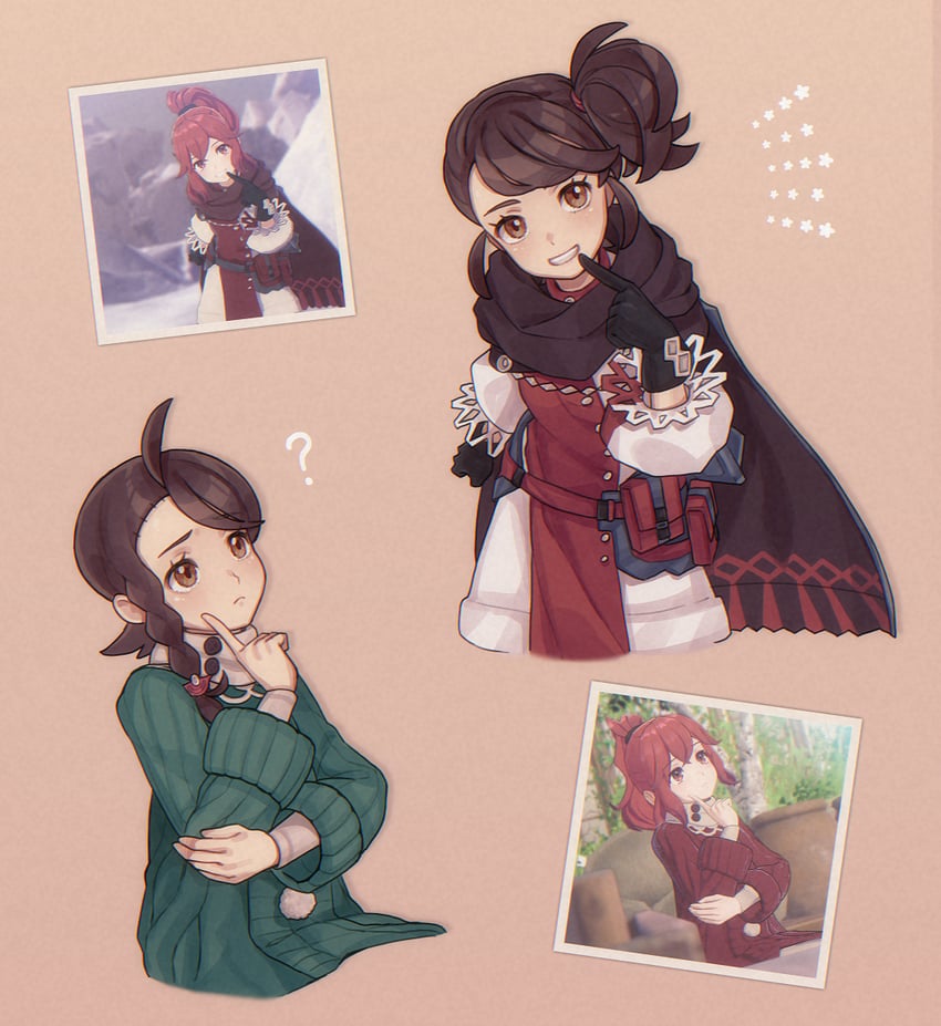 juliana and anna (pokemon and 3 more) drawn by symoca