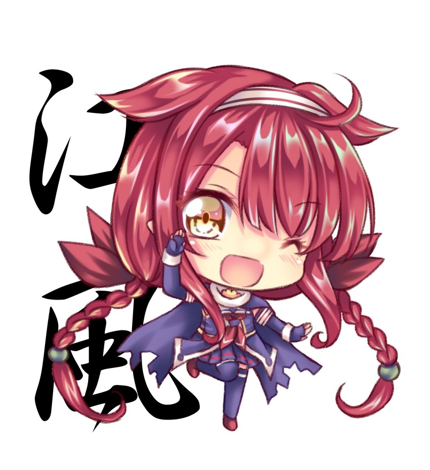 kawakaze and kawakaze kai ni (kantai collection) drawn by nekofish666