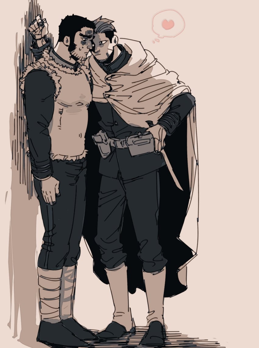 ogata hyakunosuke and tanigaki genjirou (golden kamuy) drawn by kasuke_(li_tgknk)