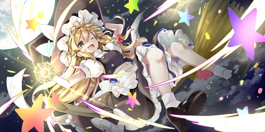 kirisame marisa (touhou and 1 more) drawn by natsume_eri