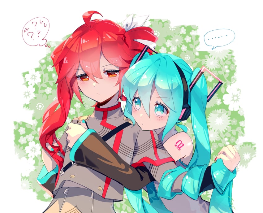 hatsune miku and kasane teto (vocaloid and 2 more) drawn by torino_sasami