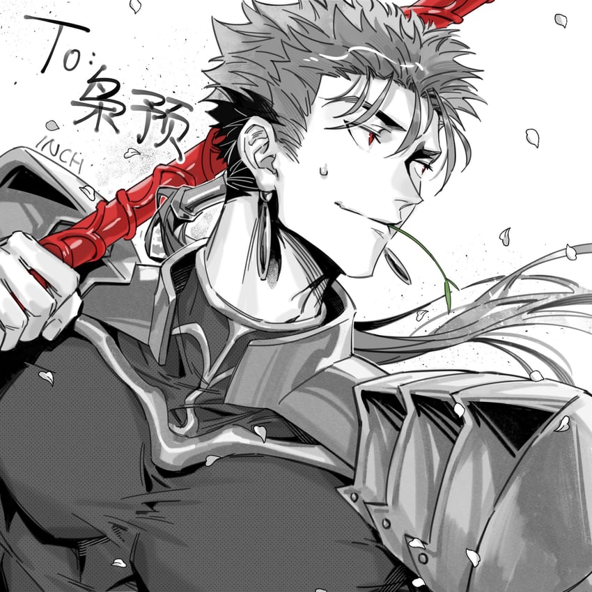 cu chulainn (fate and 1 more) drawn by inch2814
