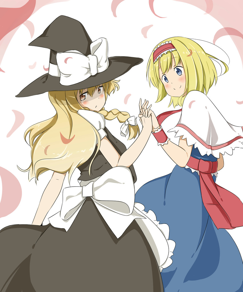 kirisame marisa and alice margatroid (touhou) drawn by pa._(tatuya28001)