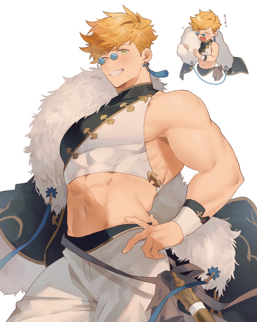 vane and silverroar's swiftclaw (granblue fantasy) drawn by higashigunkan