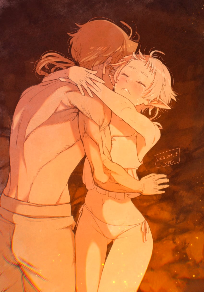 sylphiette and rudeus greyrat (mushoku tensei) drawn by kiyo_(a_sam_ko)