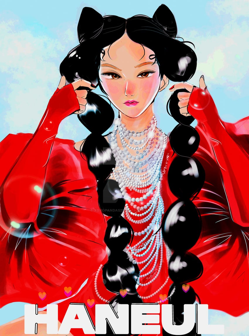 haneul (real life and 1 more) drawn by xoxopandas28