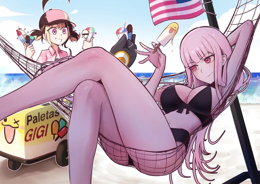 mori calliope, gigi murin, death-sensei, and grem (hololive and 1 more) drawn by cd_usr