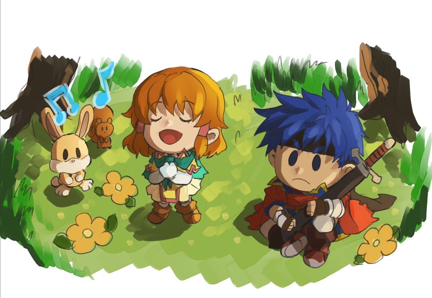 ike and mist (fire emblem and 1 more) drawn by sutekina_yari