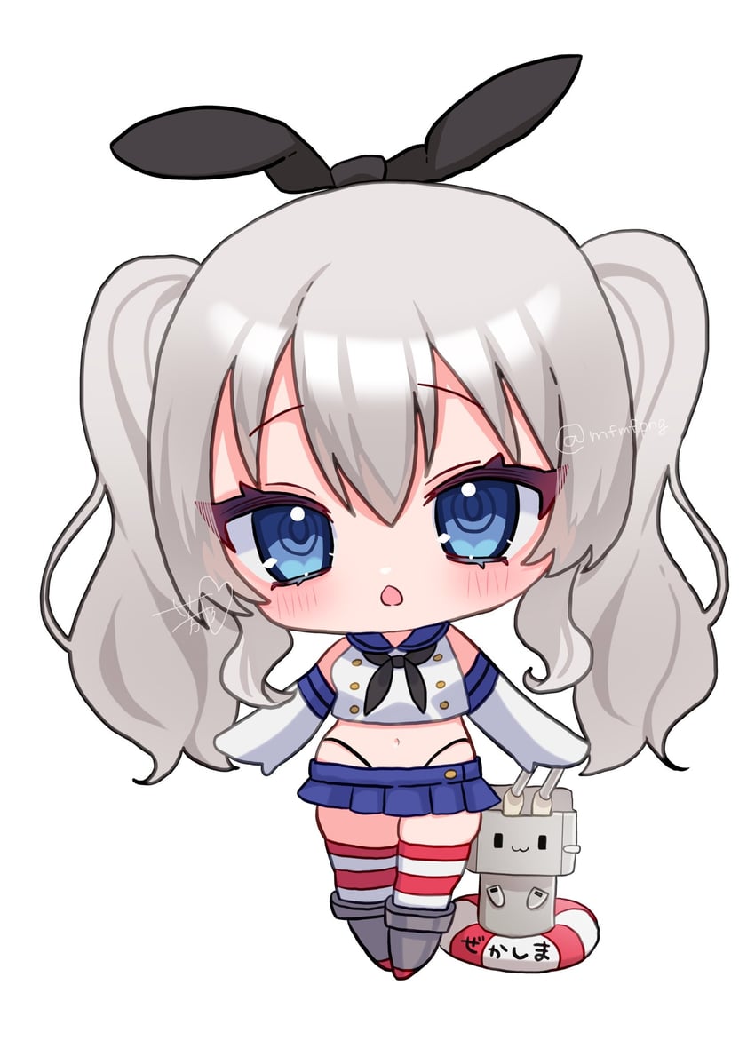 shimakaze, kashima, and rensouhou-chan (kantai collection) drawn by yoshino_(mfmfpng)