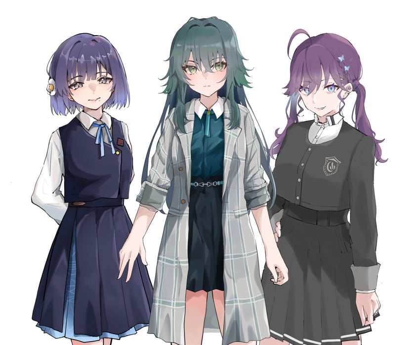 tsukimura temari, hataya misuzu, and kaya rinha (idolmaster and 1 more) drawn by tor1goe