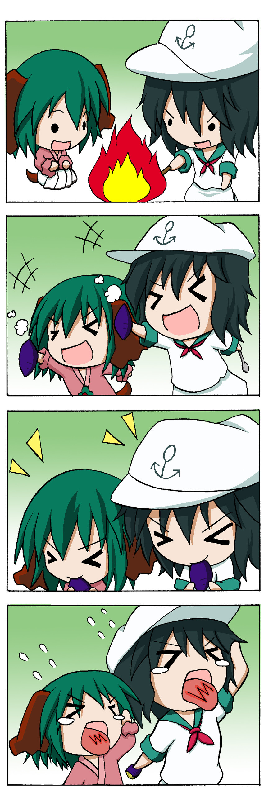 murasa minamitsu and kasodani kyouko (touhou) drawn by rakugaki-biyori