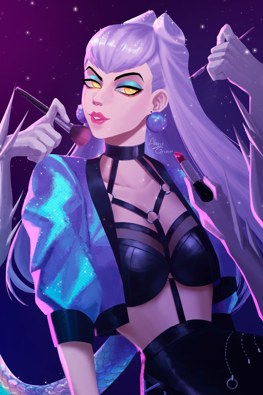 evelynn and k/da all out evelynn (league of legends) drawn by abyss_grimm