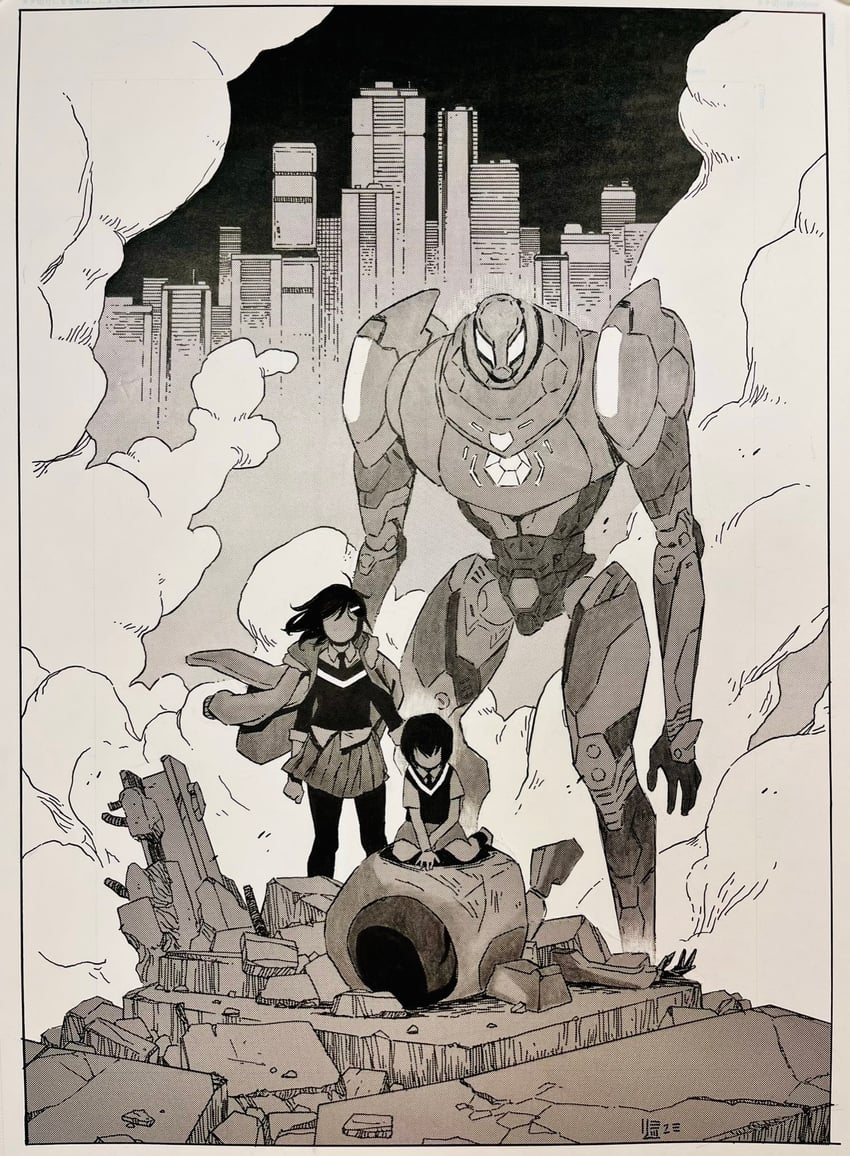 peni parker and sp//dr (marvel and 4 more) drawn by jake_wyatt